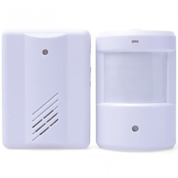 Entry Door Bell Alarm Chime Doorbell Wireless IR Infrared Monitor Sensor Detector Split Alarm