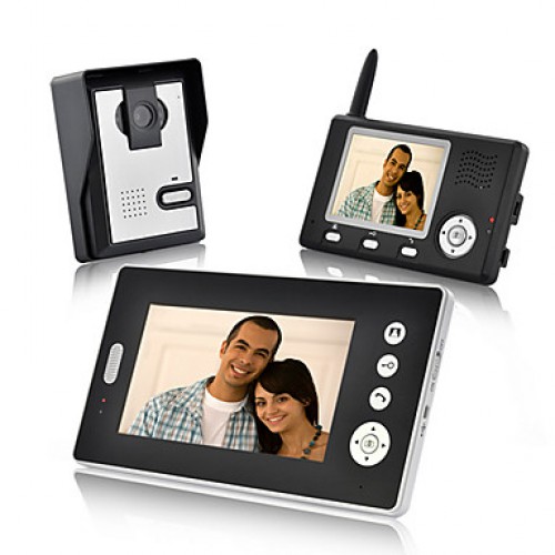 Wireless Video Door Phone with Dual Receivers