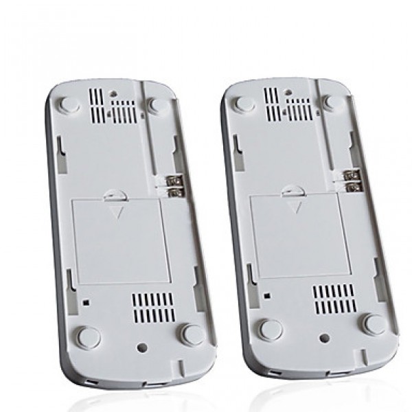 2 pcs Battery Powered Audio Doorphone Intercom DC Doorbell Set Villa Non-visual Intercom Two-Way Radio Telephone Security System Doorbell