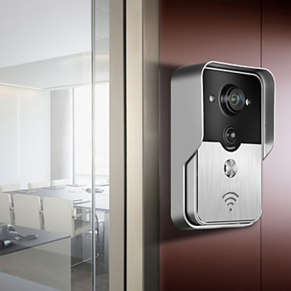 Smart WiFi Video Doorbell for Smartphones & Tablets, Wireless Video Doorphone, IP Wi-Fi Camera