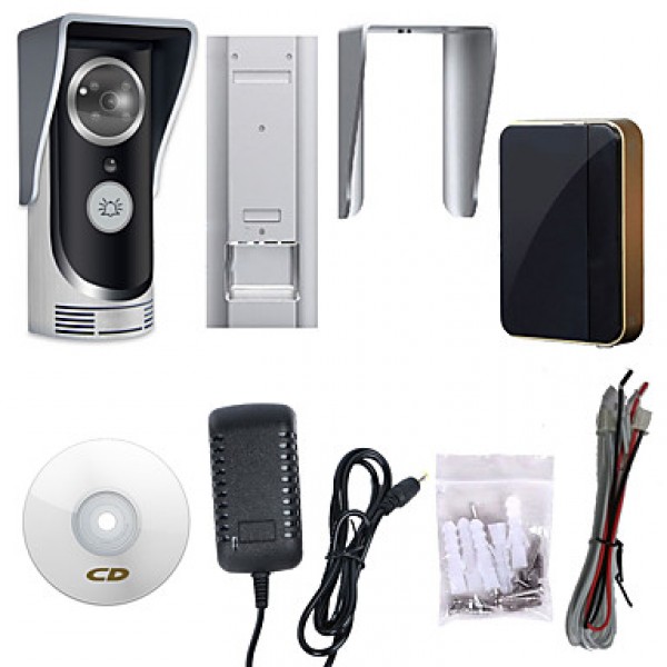 WiFi Smart Video Doorphone 0.3Mega Pixels Wireless Video Doorbell AP Intercom System Rainproof Android IOS APP Mobile