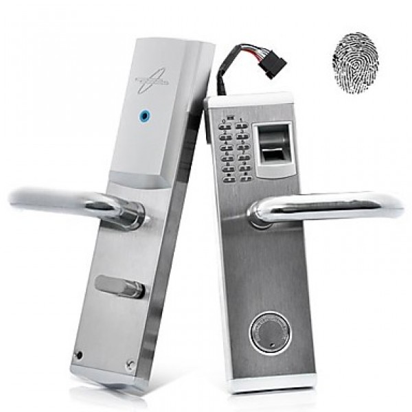 3-in-1 Biometric Fingerprint and Password Door Lock with Deadbolt (Right Handed)