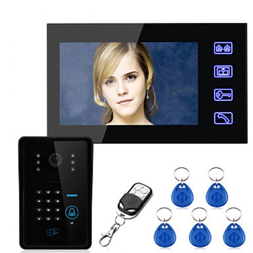 Touch Key 7 Lcd RFID Password Video Door Phon...