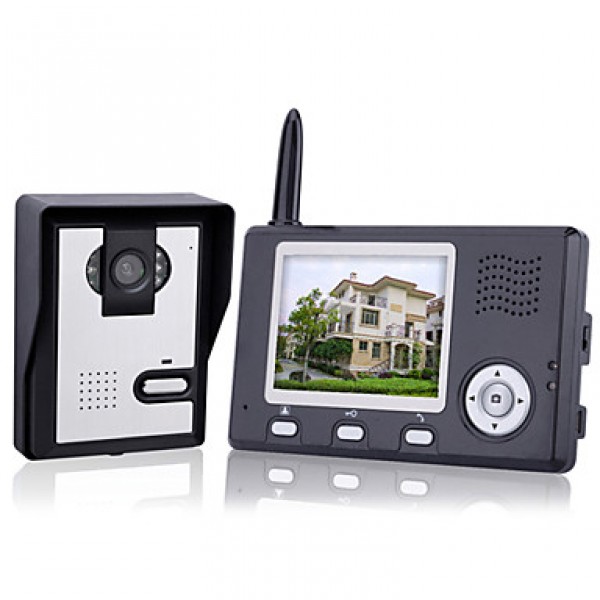 Wireless Night Vision Camera + 3.5 Inch Door Phone Monitor