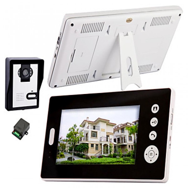 7 Inch Wireless Video Door Phone withNight Vision (1camera 2 monitors)