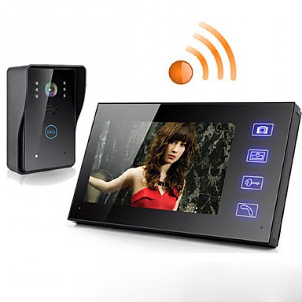 Wireless 7 Inch Touch Screen Monitor Video Door Ph...