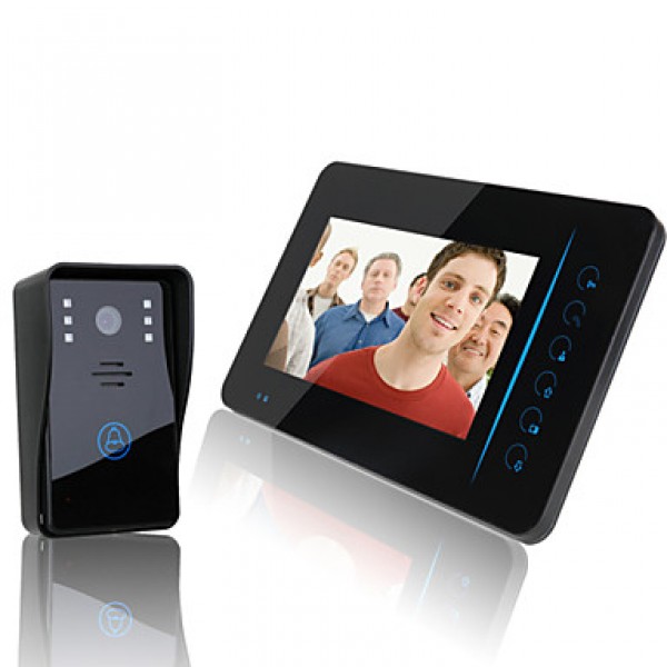  2.4G 7" TFT Wireless Video Door Phone Interc...