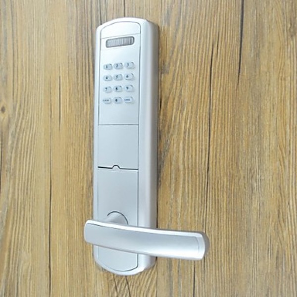 3 in 1 Smart Combination Door Lock Opens by Password Mechanical Key or Card for Exterior Door