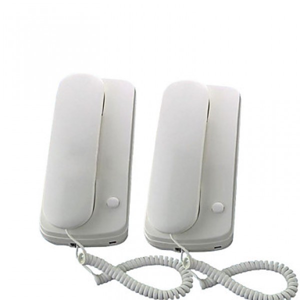 2 pcs Battery Powered Audio Doorphone Intercom DC Doorbell Set Villa Non-visual Intercom Two-Way Radio Telephone Security System Doorbell