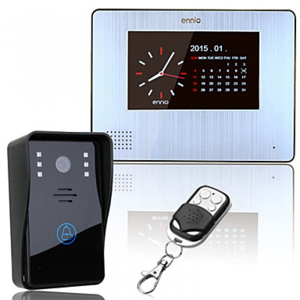 7inch LCD 900TVL Color Video Door PhoneRainproof Night Vision with Record wireless Remote Control Unlock