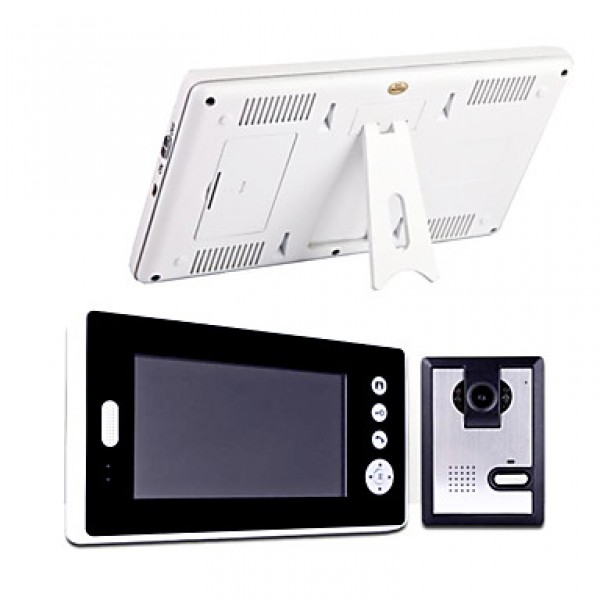 7 Inch Wireless Video Door Phone withNight Vision (1camera 2 monitors)