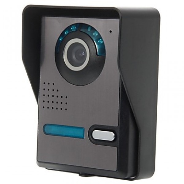 7 Inch Video Door Phone Doorbell Intercom Kit 1-camera 2-monitor Night Vision