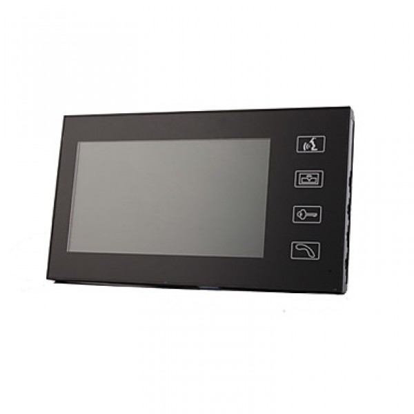 7 Inch TFT LCD Video Doorwith Touch key (1 Camera with 2 Monitors)