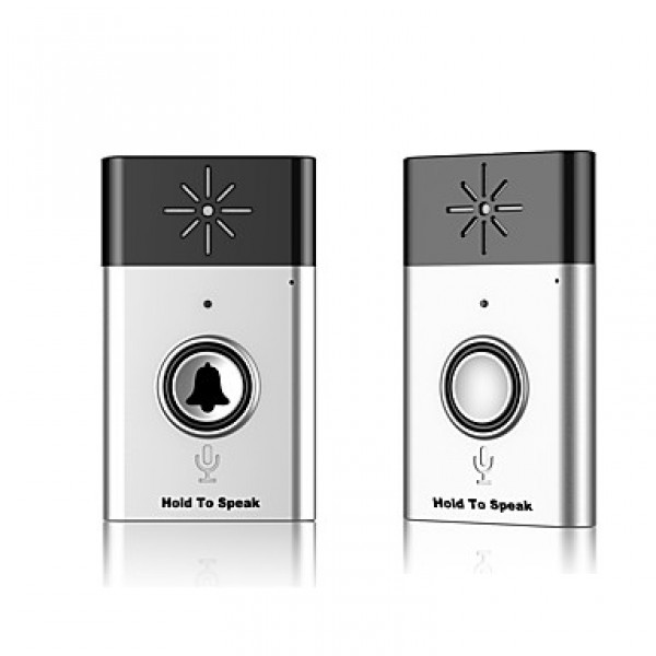 Wireless voice intercom door-bell ABS Non-visual d...