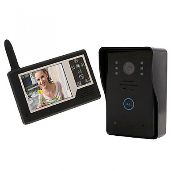 3.5" TFT Color Display Wireless Waterproof Video Intercom Doorbell Door Phone Intercom System