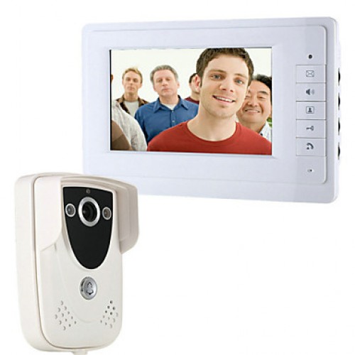 7 Inch Video Door Phone Doorbell Intercom Kit...