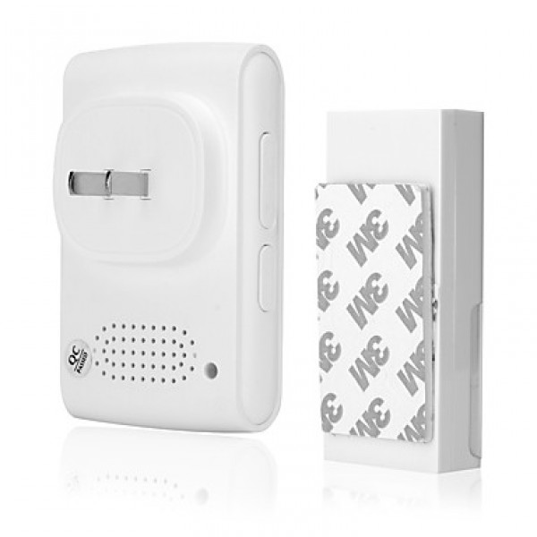 F-618 Wireless Kinetic Battery Free Doorbell With LED Flashing Light and Long Operation Distance