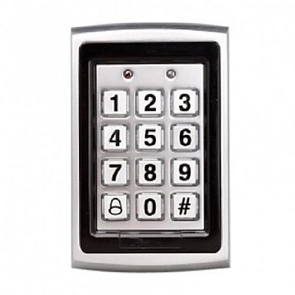 Metal Chrome Access Control Stand-Alone Single Door System Built-in Card Reader And Password Keypad